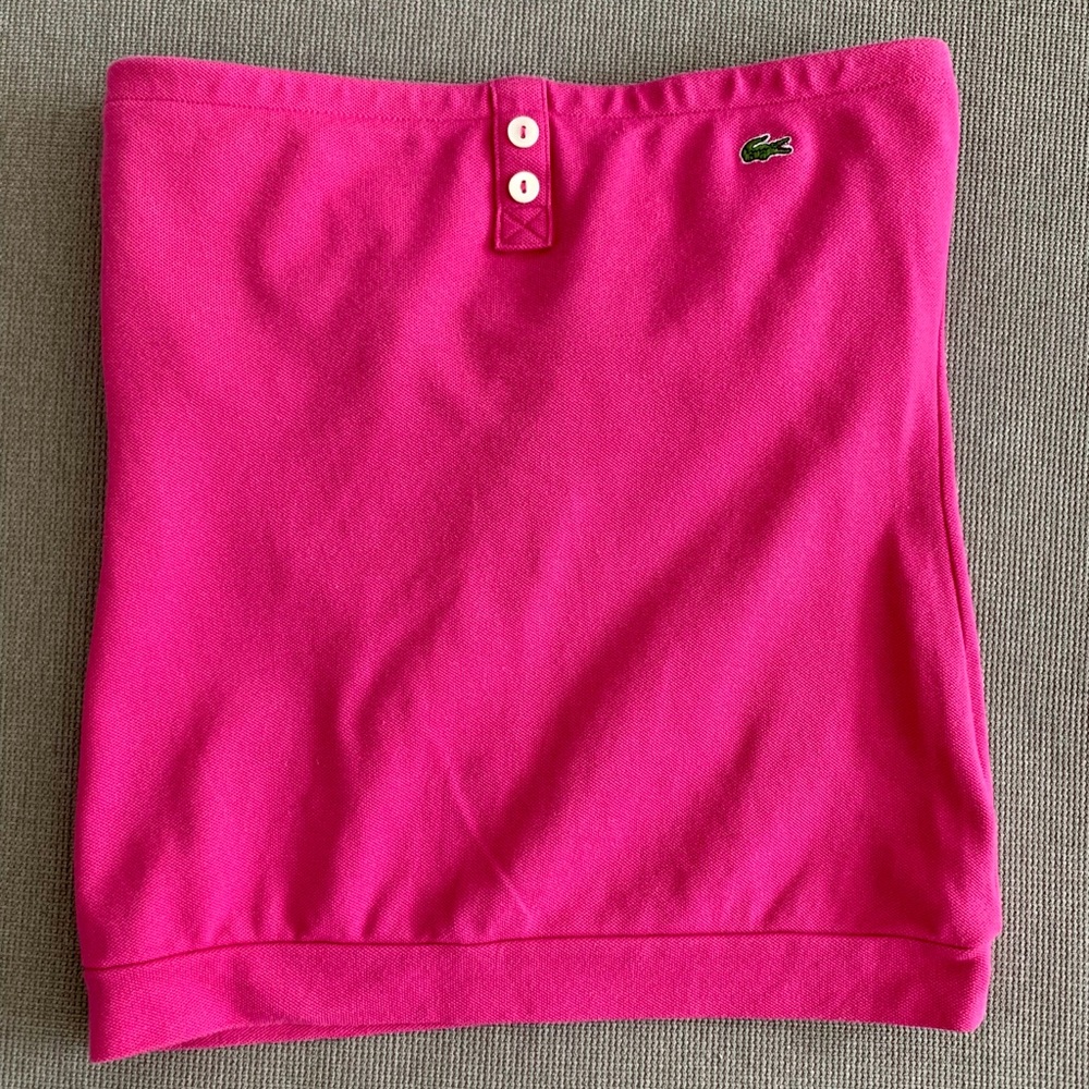 Lacoste pink tube top. Nowt